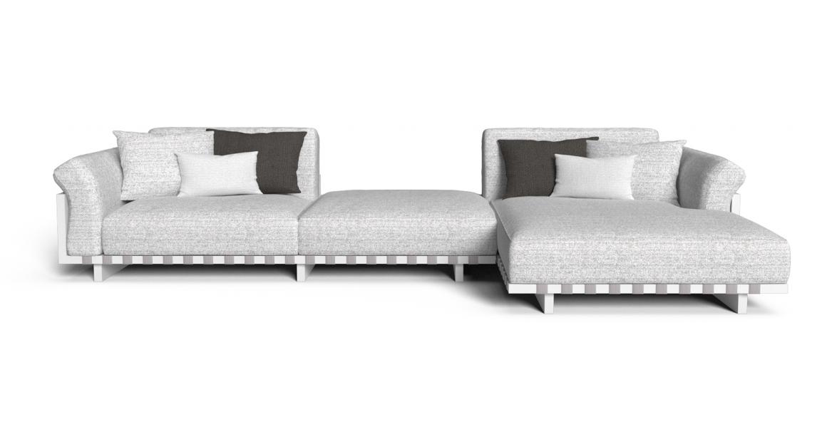 Argo//Alu Modular sofa