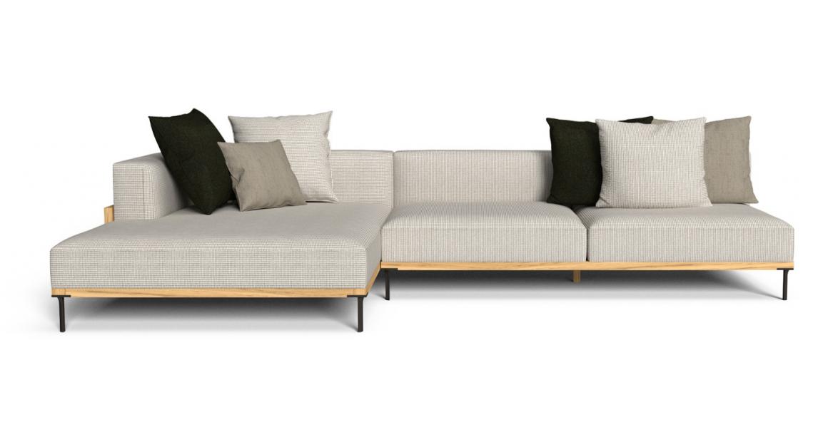 CleoSoft//Wood Modular sofa