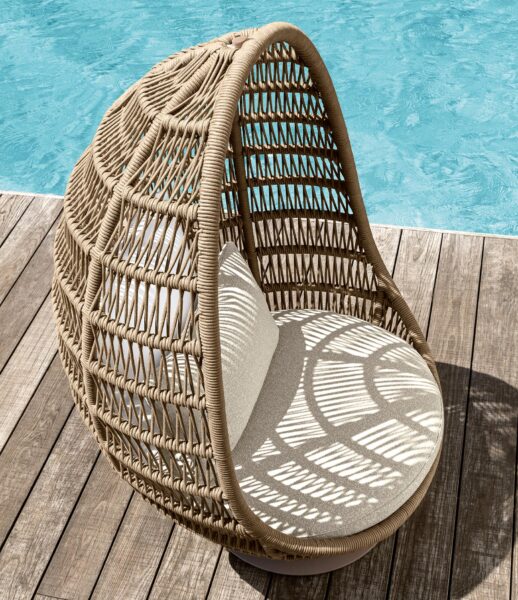 Panama Egg chair with structure 1