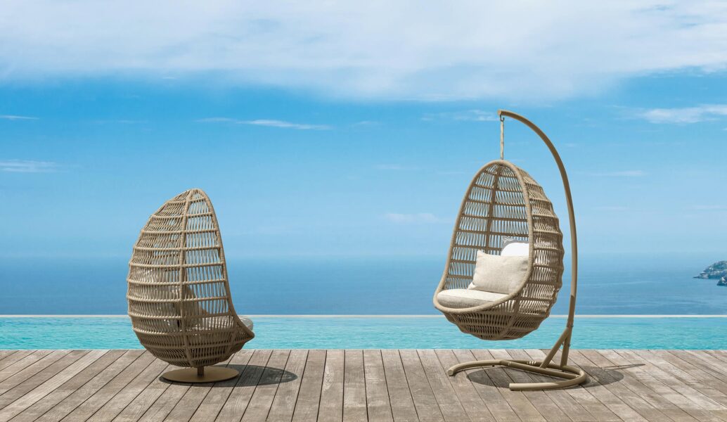 Panama Egg chair with structure 0