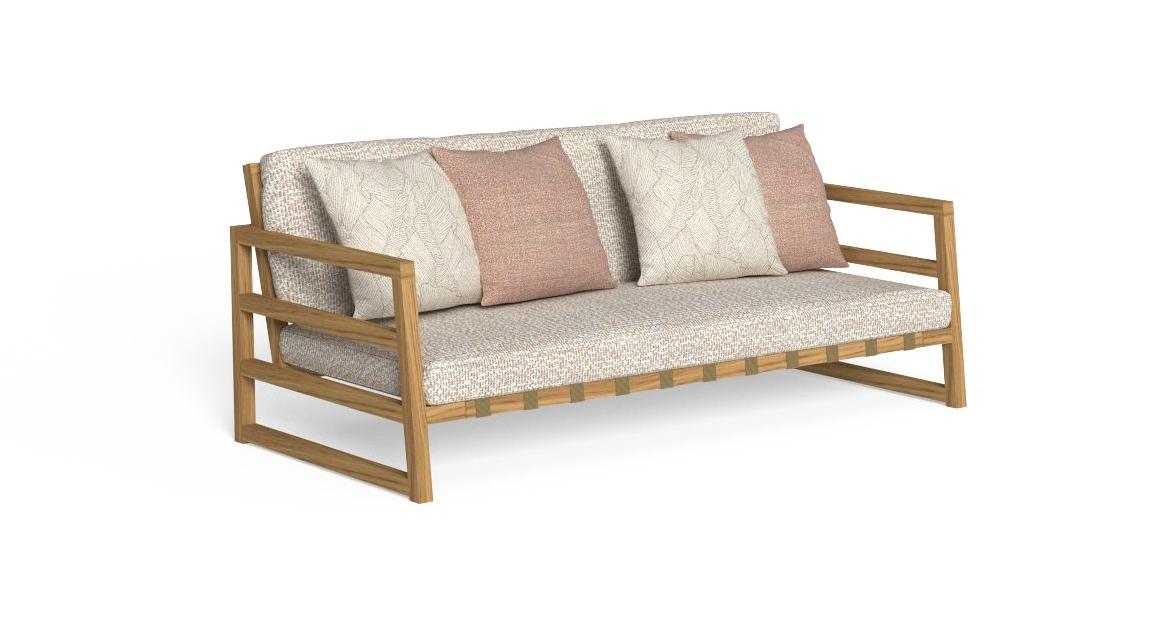 Alabama//Wood 2 Seater sofa