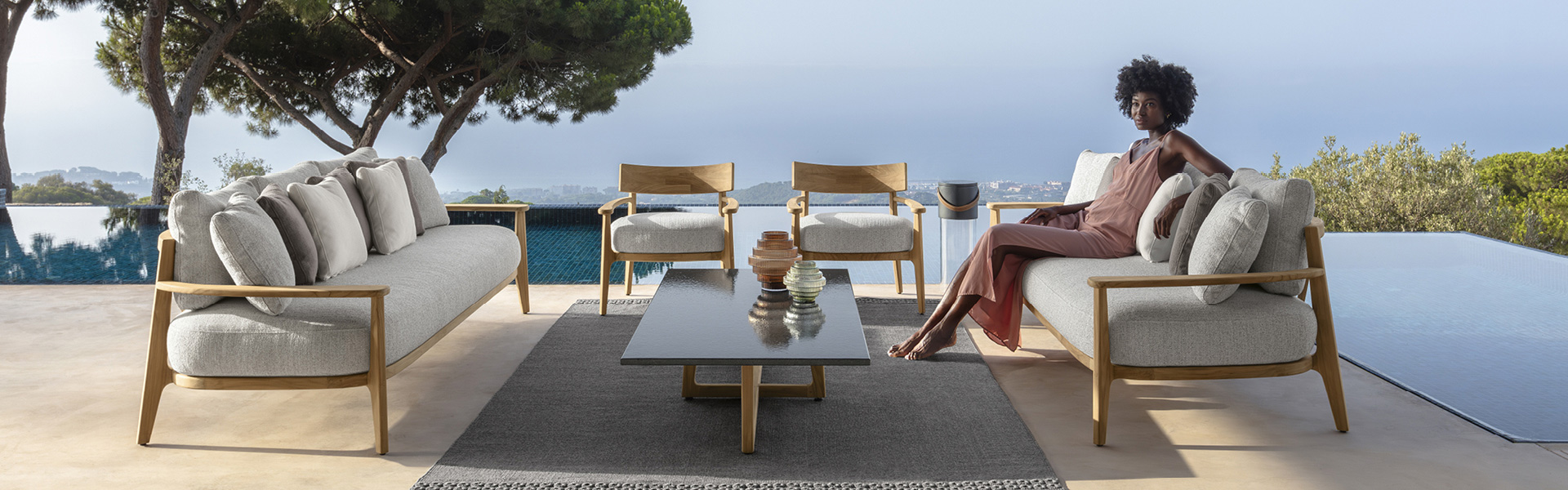 Canapé de jardin haut de gamme design italien TALENTI Chez Ksl Living