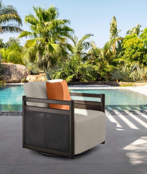 Edwin//Alu Swivel Living Armchair 2