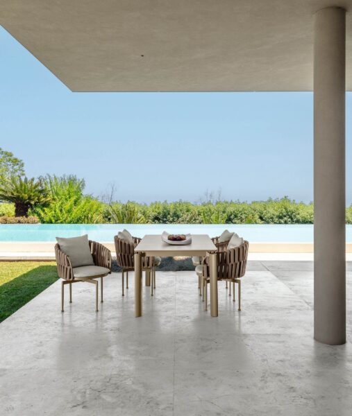 Frame Swivel dining armchair 0