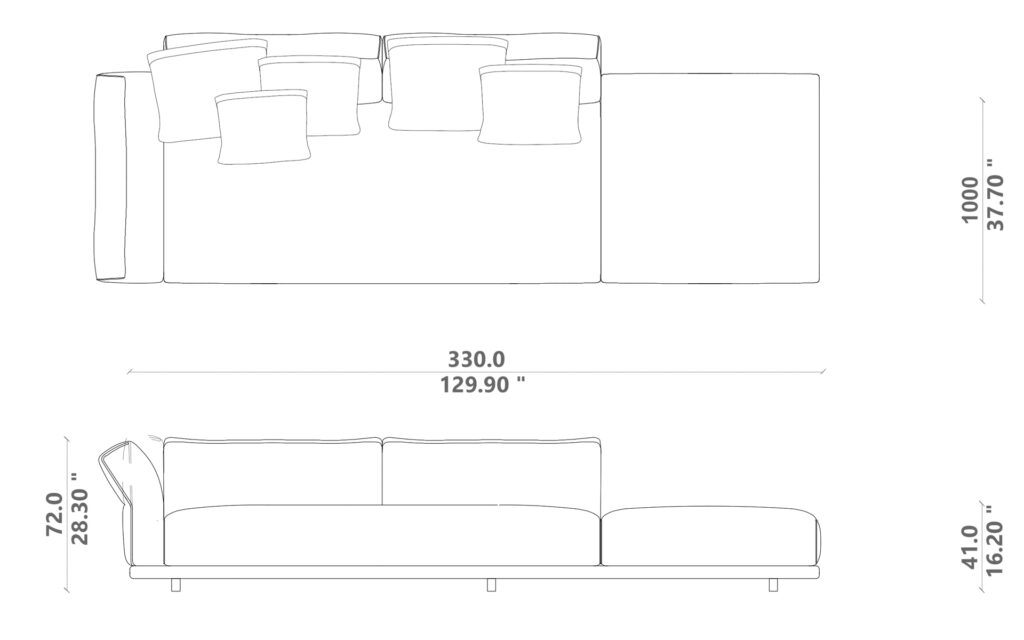 Elton sofa end-corner 03 dx