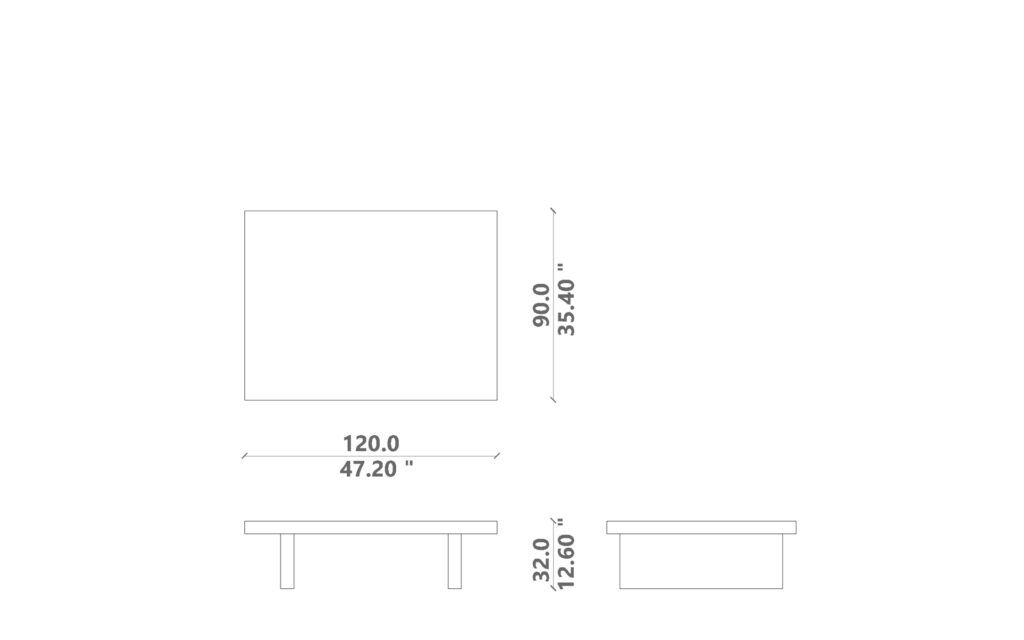 Herbie tavolo caffe 120x90