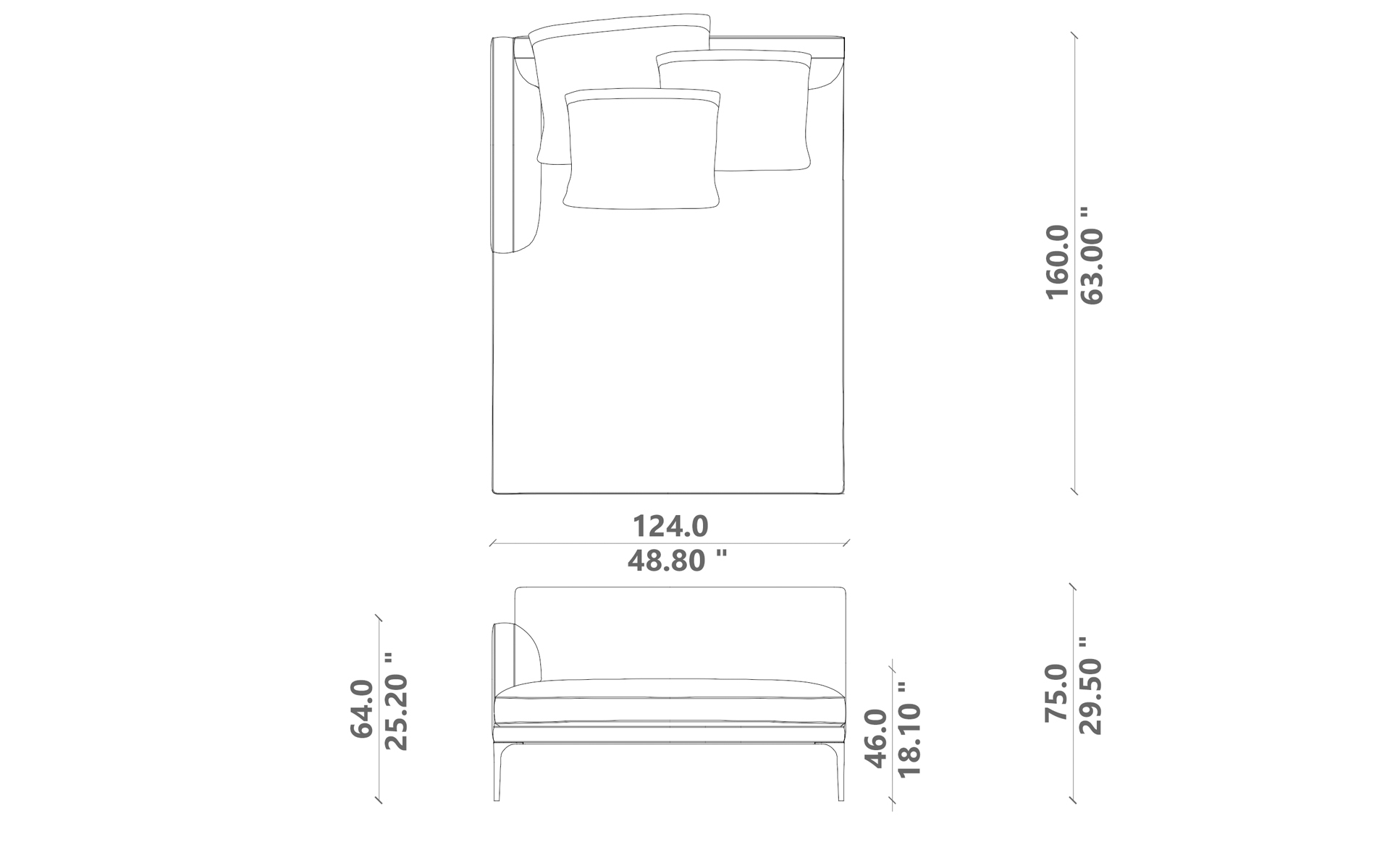 Soul sofa chaise longue 01 dx