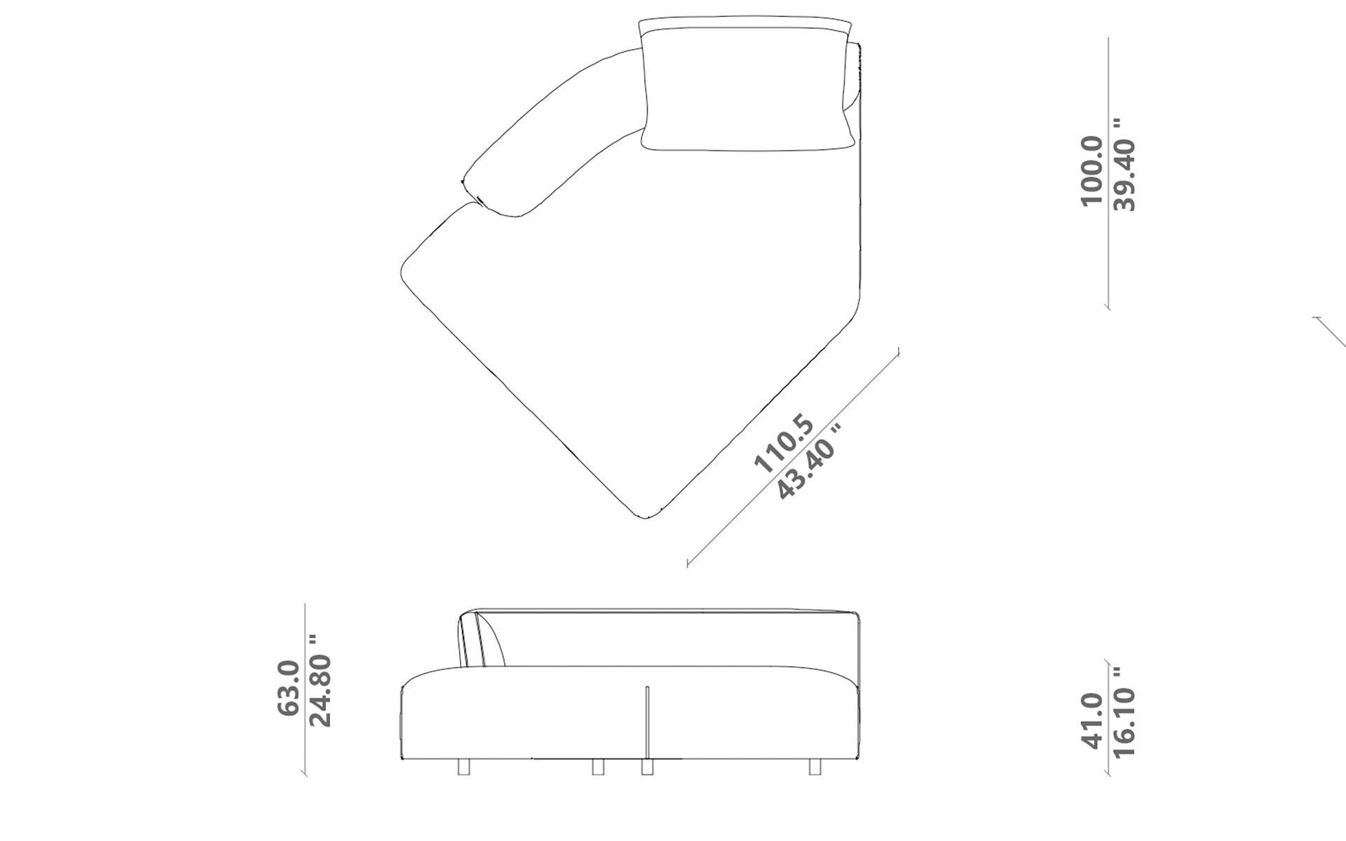 Tamashi sofa chaise longue 02 dx